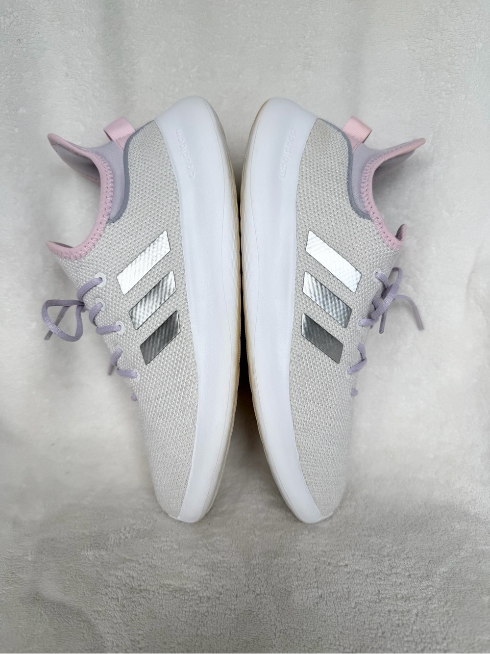 Adidas Women's Cloudfoam Pure Sneaker, White Size 7 - Picture 7 of 12